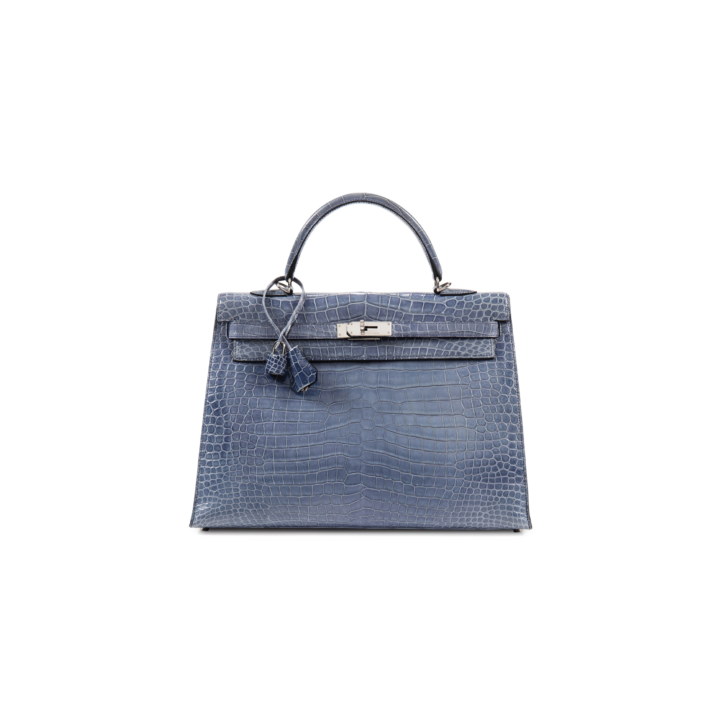 H**me5 master kelly 32 blue brighton matte american alligator (32*23*10.5cm)